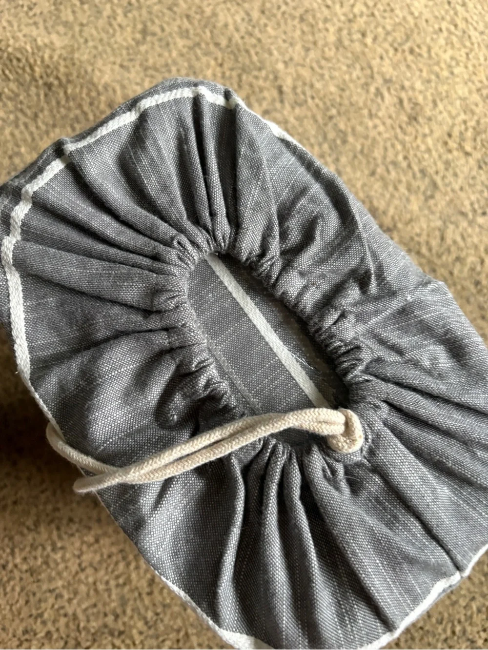 UGG Bayside King Duvet Cover - Gray and White Stripes